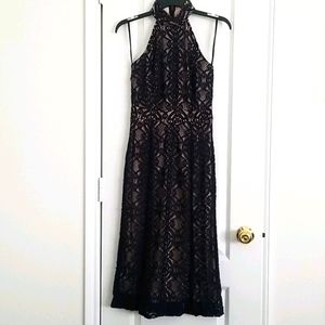 Enfocus Studio Navy Blue Lace Dress